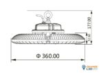 UFO HI-BAY grey 200W  6000K IP65