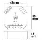 UNIVERSAL-DIMMAKTOR ELTAKO FÜR DIMMBARE 230V LEUCHTMITTEL / TRAFOS