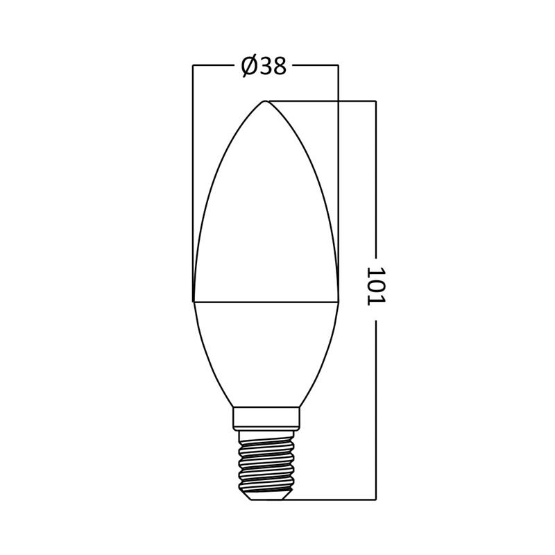 LED Leuchtmittel E14 | 6,5 Watt | 560 Lumen