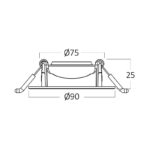 LED Einbauspot 5 Watt | Rund | Schwenkbar