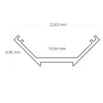 LED Eck-Profil 200 cm inkl. Abdeckung