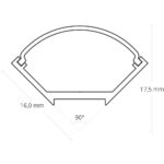 LED Eck-Profil 200 cm inkl. Abdeckung
