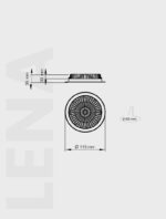 Einbauleuchte OD 710-1 |Ã 115mm | 14 Watt