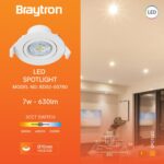 LED Einbauspot 5 Watt | Rund ⌀ 0.85 cm | weiß |Schwenkbar