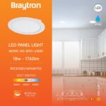 LED Panel Einbauleuchte rund 18 Watt | 1760 Lumen | ⌀ 229 mm | 3 CCT