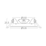 LED Panel Einbauleuchte rund 6 Watt | 470 Lumen | ⌀ 128 mm | 3 CCT