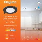 LED Panel Einbauleuchte rund 6 Watt | 470 Lumen | ⌀ 128 mm | 3 CCT | Dimmbar