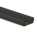 PL1 LED AUFBAU-Profil schwarz 200 cm, flach