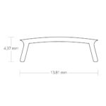 Cover C1 opal/satiniert 200 cm für Profil PL1/PL2/PL3/PL7/PL8